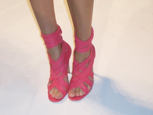 shoes heels pink. Tory Burch pink strappy heels
